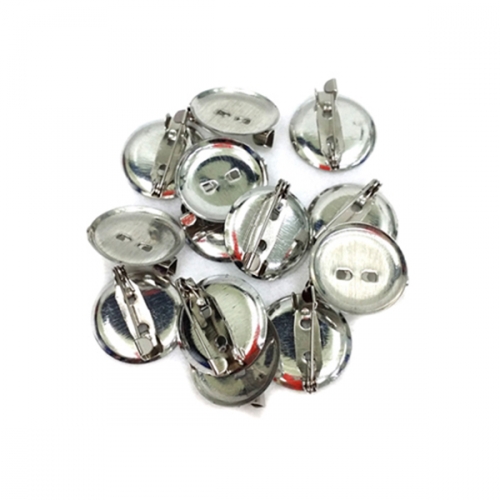 원형 브롯지핀/코사지핀 19mm