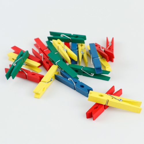 컬러나무집게(통)-컬러