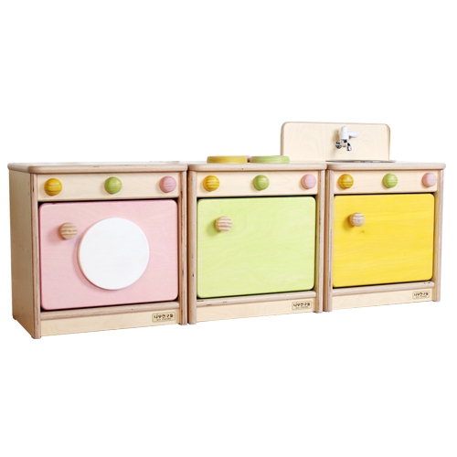 친환경 원목 주방놀이 3종 B세트