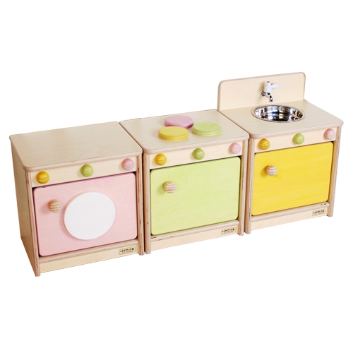 친환경 원목 주방놀이 3종 B세트