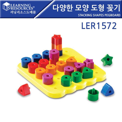 LER1572 پ   ȱ Stacking Shapes Pegboard