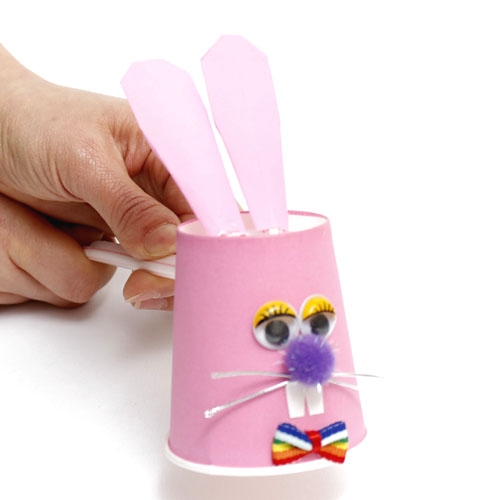 움직이는 종이컵토끼