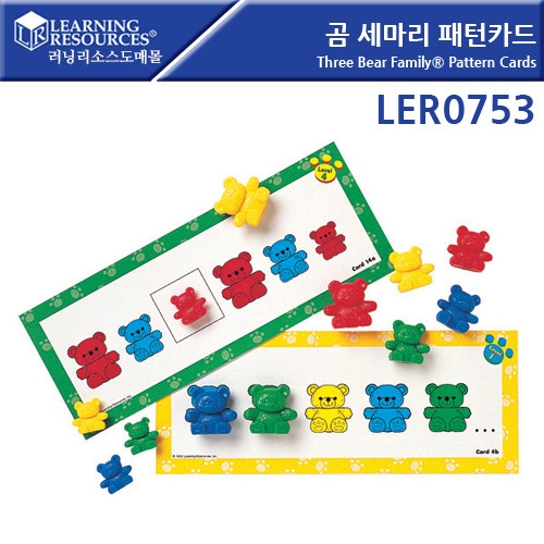 LER0753   ī Three Bear Family Pattern Cards