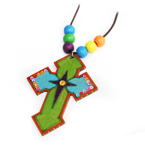 메이크문구 DIY 종이십자가목걸이만들기 4종