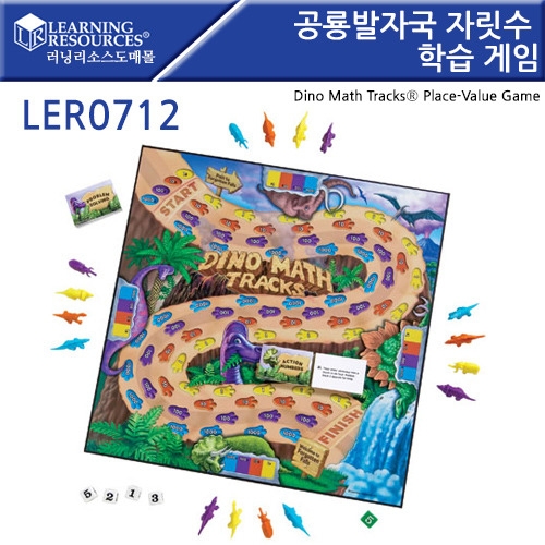 LER0712  ڱ ڸ н Dino Math Tracks Place-Value Game