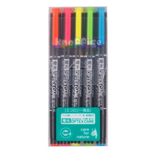 옵텍(OPTEX)형광펜5색