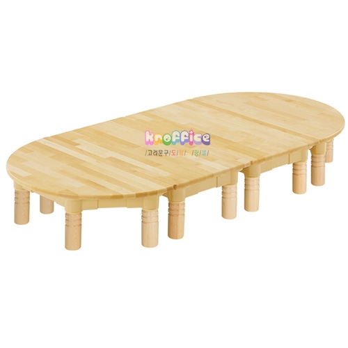 자작베이비책상 B형/원목다리(100-1)