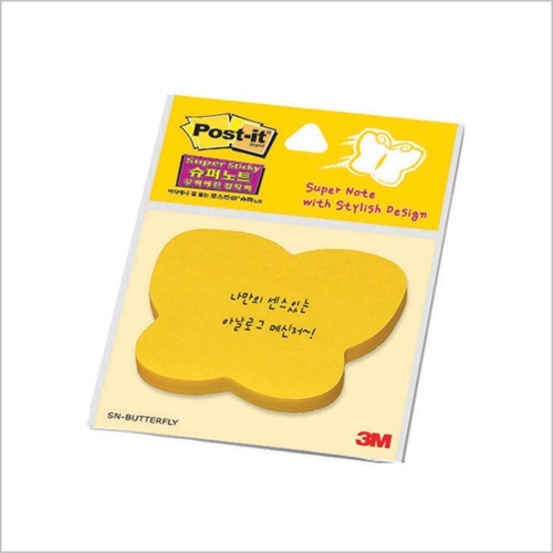 포스트-잍® SSN모양노트(나비)