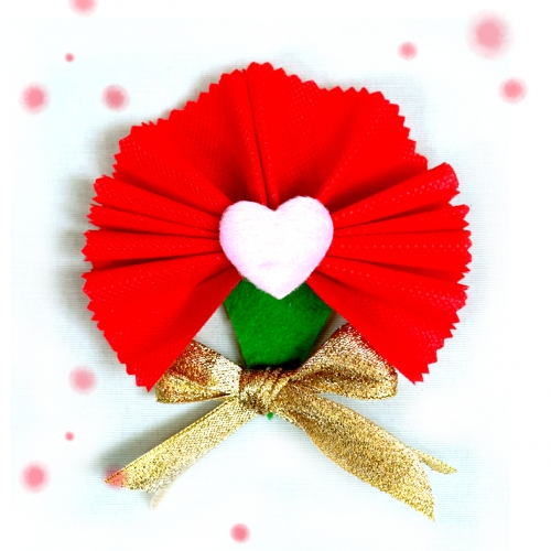 부직포 카네이션 브로치 만들기(5명용)