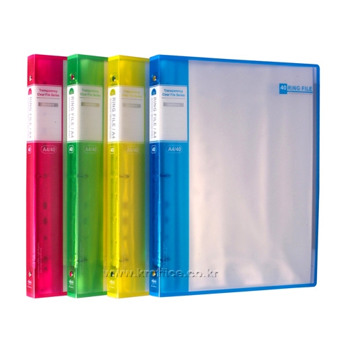 40P 투명3공링화일(UV) No.4341-2