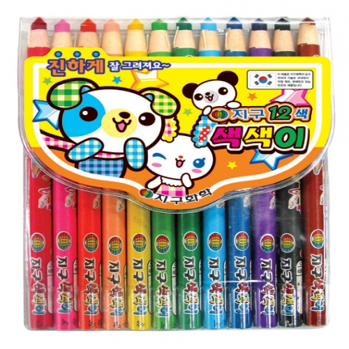 [지구] 색색이 12색 색연필/축지식
