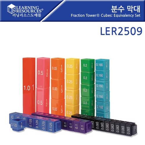 LER2509 м  Fraction Tower Cubes: Equivalency Set