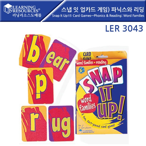 LER3043    ī  Snap It Up! Card Games - Word Families & Reading