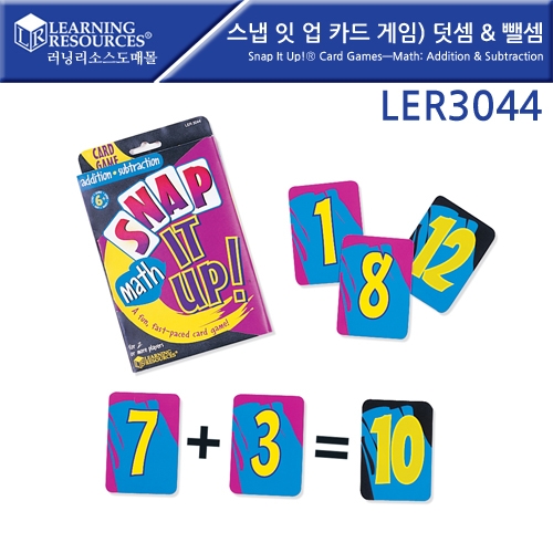 LER3044    ī   &  Snap It Up! Card GamesMath: Addition & Subtraction