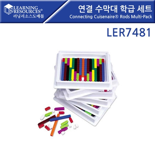 LER7481 ׸  б޼Ʈ Connecting Cuisenaire Rods Multi-Pack