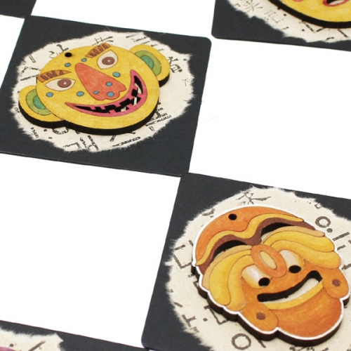 전통탈 미니액자(9개)