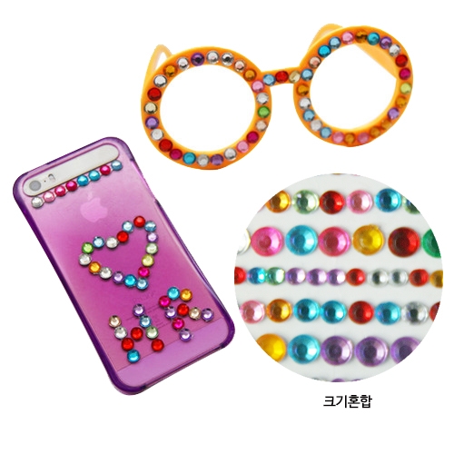크리스탈스티커(크기혼합)