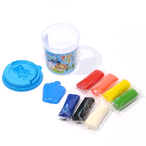 무지개칼라찰흙 [색상랜덤]