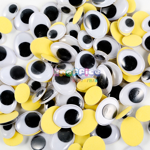 스티커눈알(타원)10*13mm