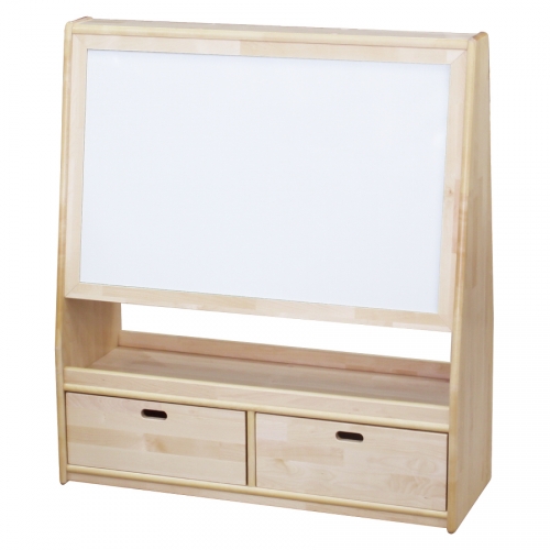 자작나무 유치 양면서랍 칠판