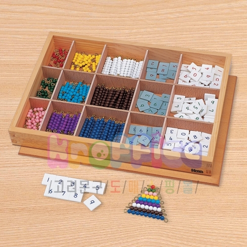 [몬테소리]곱셈 체커보드용 구슬과 숫자