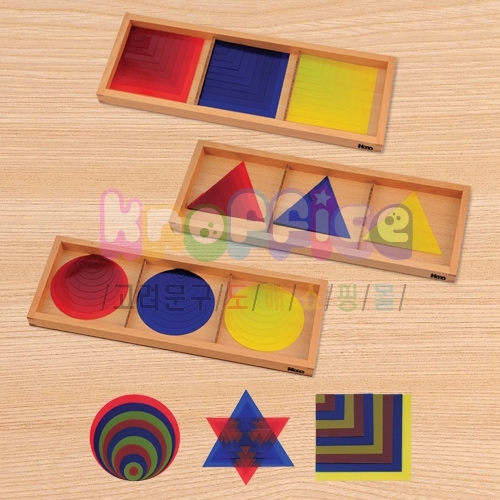 [몬테소리]기하도형겹치기 A-투명