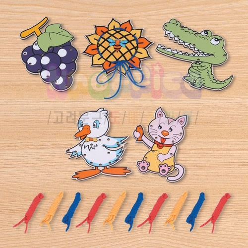 [몬테소리]실꿰매기세트 A(5종)