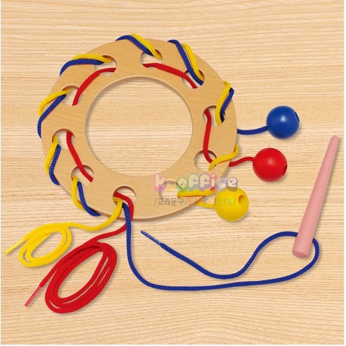 [몬테소리]원반 실꿰기