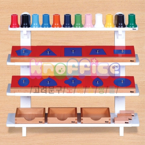 [몬테소리]철판도형 진열대