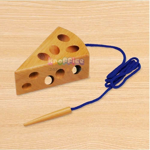 [몬테소리]치즈 실꿰기