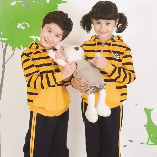 [서울원복]활동복1139-노랑+곤색S/T모자달이 / 5벌세트