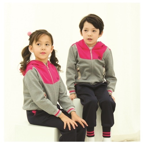 [서울원복]활동복1510-꽃분홍왕관 모자달이 / 5벌세트