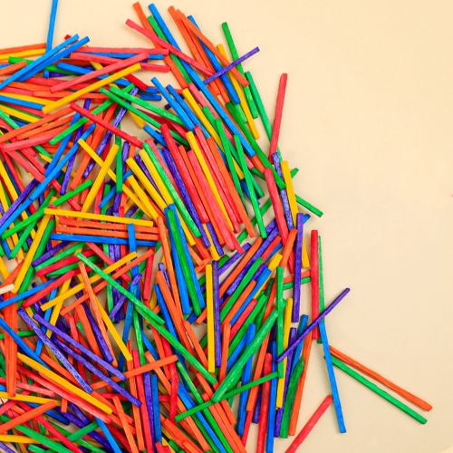 [대원피앤피] 나무 성냥 스틱 500개입 2종 택1 만들기 꾸미기 재료(원목/혼합)