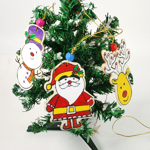 [만들기]크리스마스 우드모형 팬던트(모양선택)