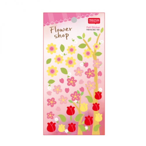 펠트 스티커(꽃가게) 850