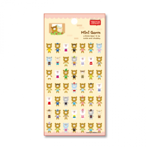 스폰지 스티커(작은곰) PV-111