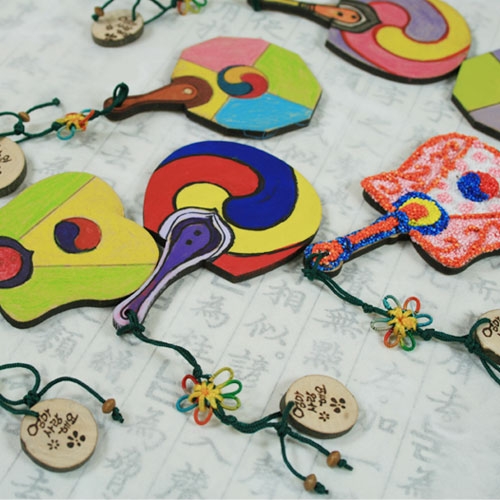 [반제품]미니 태극부채(매듭추가구매)