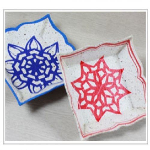 [종이공예]한지 사각접시 만들기(10set)