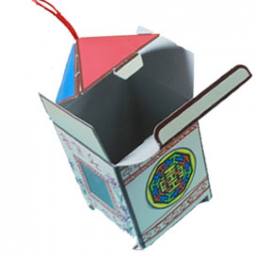 [탑키드] 만들기 전통 청사초롱(문양지포함)