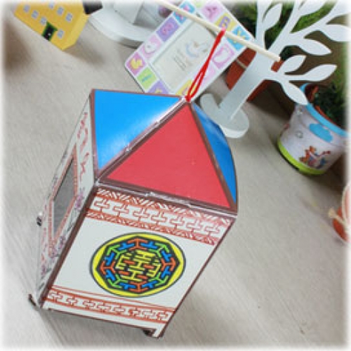 [탑키드] 만들기 전통 청사초롱(문양지포함)