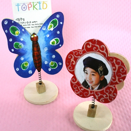 [반제품] 스프링 우드 메모꽂이(4종 택1)