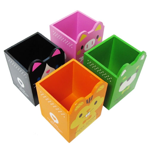 동물얼굴펜통 [색상랜덤]