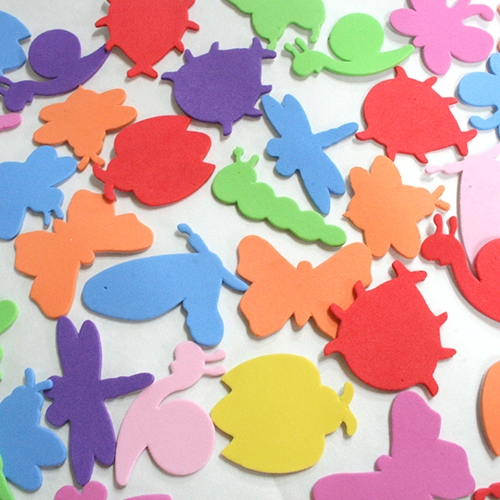 [탑키드] EVA스티커 5type(꽃/별/동물/곤충/하트)