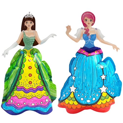 색칠풍선 프린세스 만들기(10개)