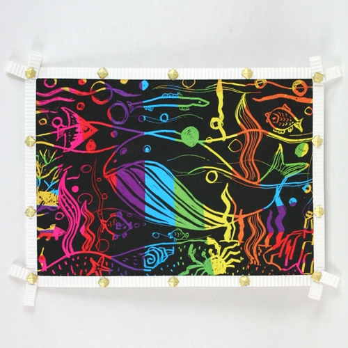 [반제품]스크래치판(12장) 2가지크기