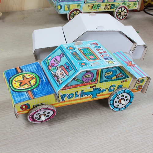 [탑키드] 반제품 종이 자동차 만들기