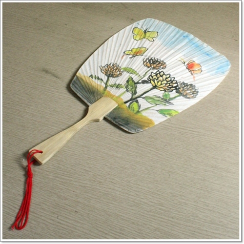 단오사각부채(대나무)