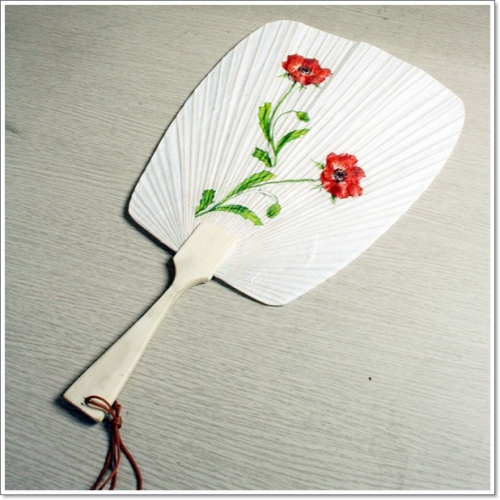 단오사각부채(대나무)