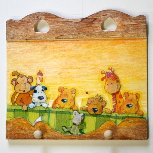 [반제품]하트 나무키걸이(MDF)_냅킨별도구매