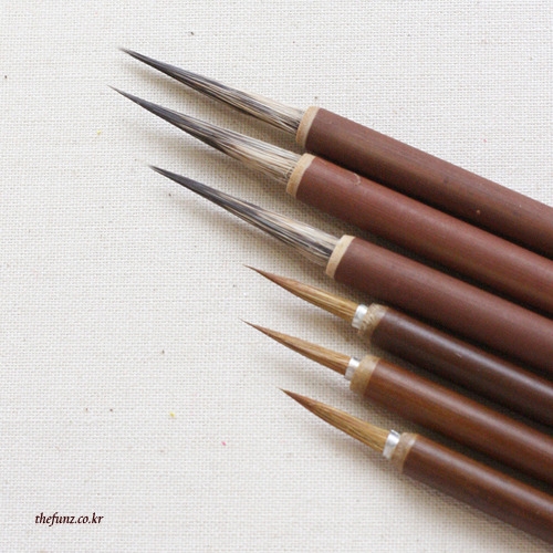 고급세필붓_2종류